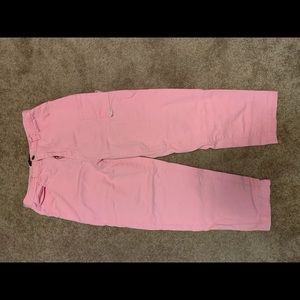 Pink cargo pants